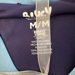 Bluey Blue and White Pajamas sizes Medium and Small for Karina